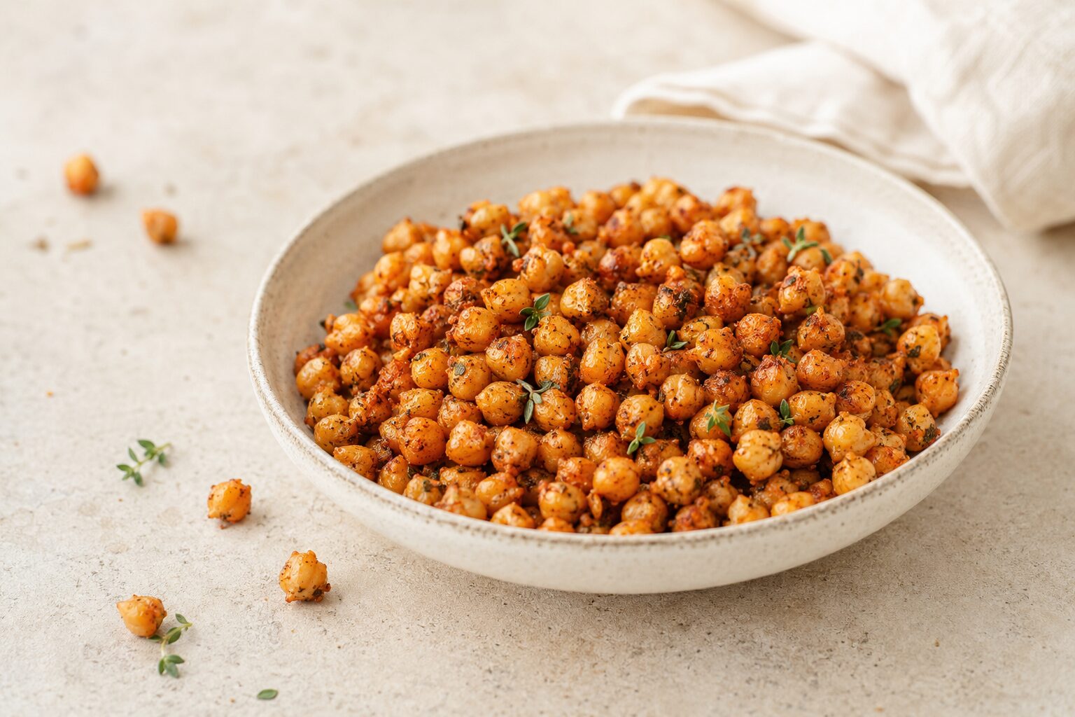 Crispy Air Fryer Chickpeas
