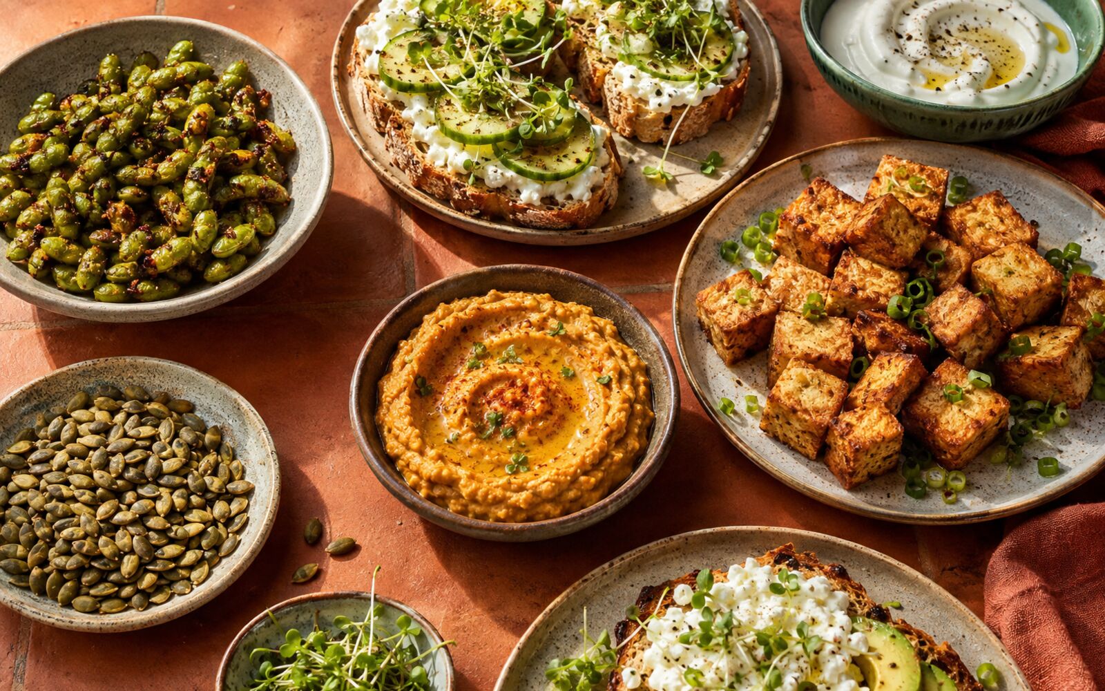 Vegetarian high protein snack ideas